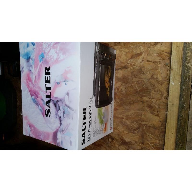 Salter 28L oven with hobs