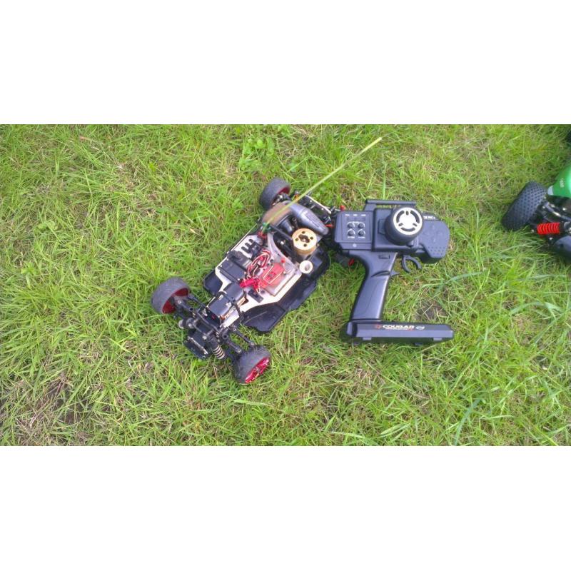 second hand RC Nitro cars three for sale