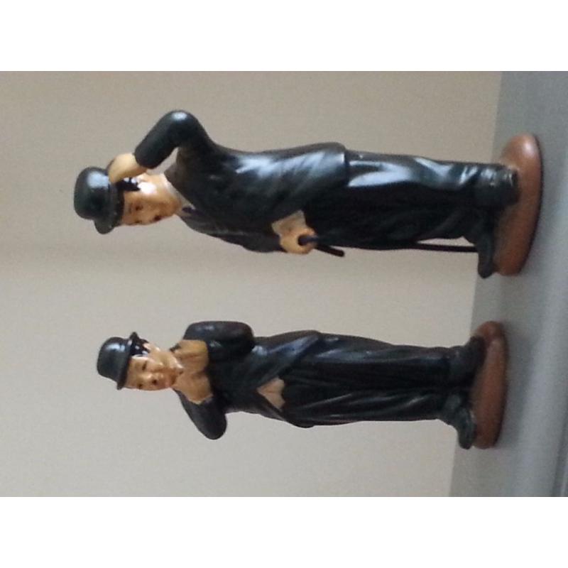 2 x CHARLIE CHAPLIN ORNAMENTS