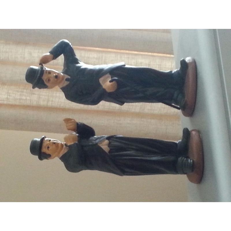 2 x CHARLIE CHAPLIN ORNAMENTS