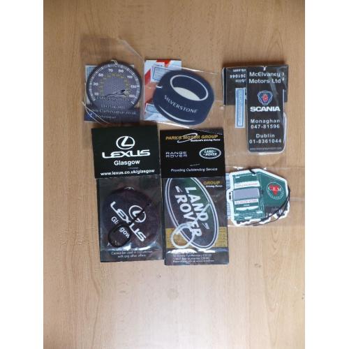 collection car air freshners Land rover etc