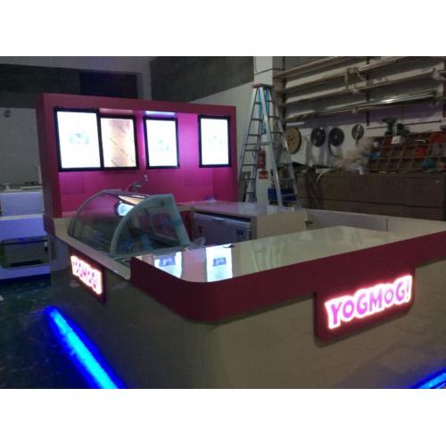ice cream kiosk frozen yogurt, milkshake etc