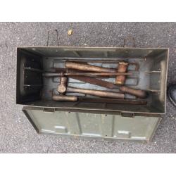 WW2 ammo boxes and Jerry can