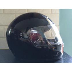 Cyber motorcycle helmet in Black