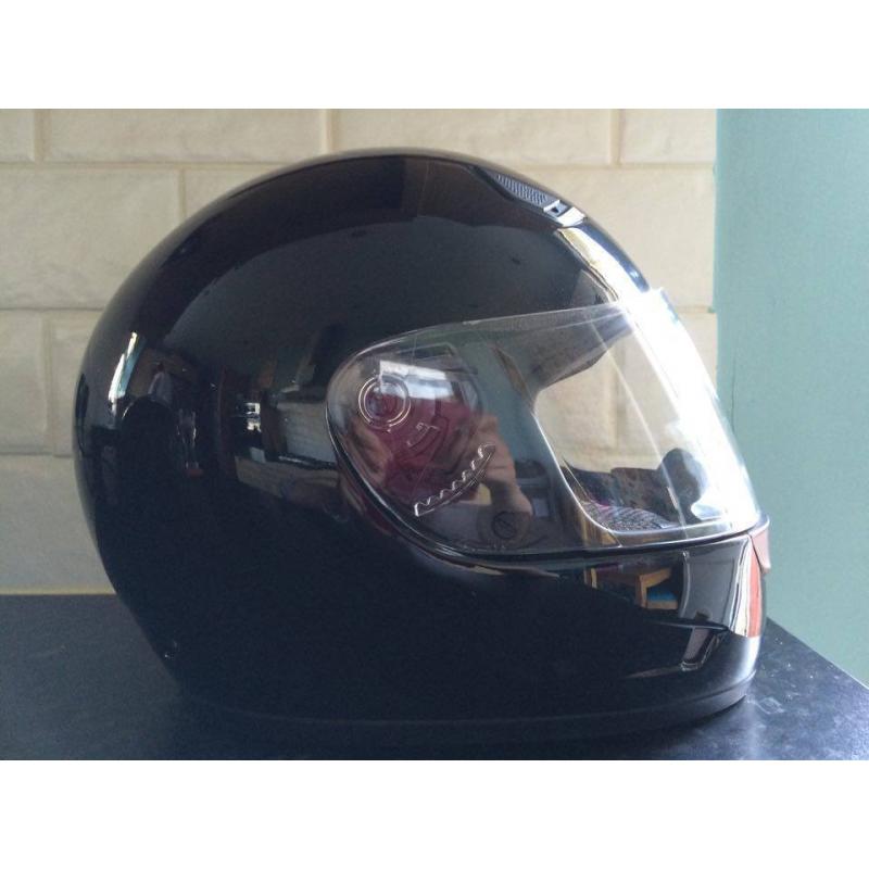 Cyber motorcycle helmet in Black