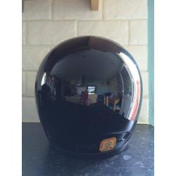 Cyber motorcycle helmet in Black