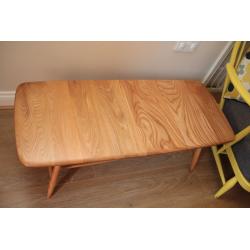 Vintage Retro 60's Ercol Windsor Rectangular Coffee Table with Magazine Rack