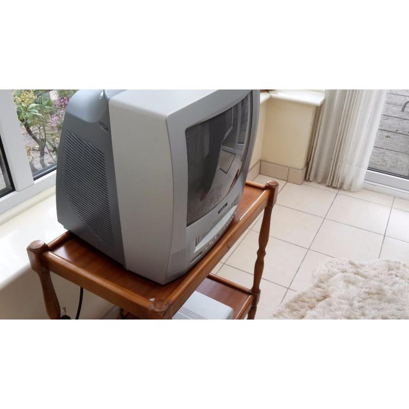 TV with video player in good working order. Small. Ideal spare.