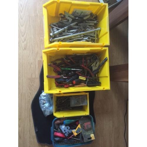 Assorted tools - spammers, screwdrivers, bits etc (car boot?)