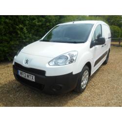 2013 13 PEUGEOT PARTNER 1.6HDI 850 1 OWNER FSH 52000 MILES IMMACULATE VAN