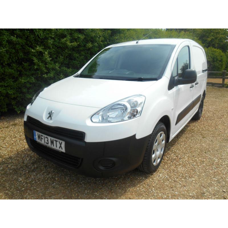 2013 13 PEUGEOT PARTNER 1.6HDI 850 1 OWNER FSH 52000 MILES IMMACULATE VAN