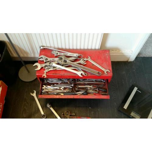 Snap On tool box with selection of tools