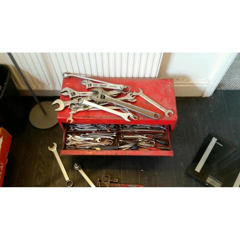 Snap On tool box with selection of tools