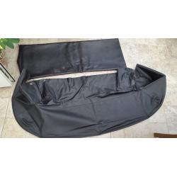 MX5 black tonneau cover + bag to store cover in + front grill