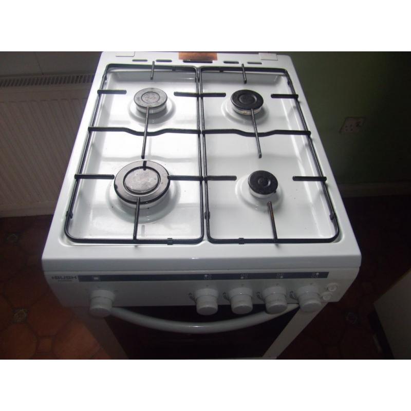 Bush 50cm Gas cooker Under a year old good clean cond electric ignition complete with gas pipe