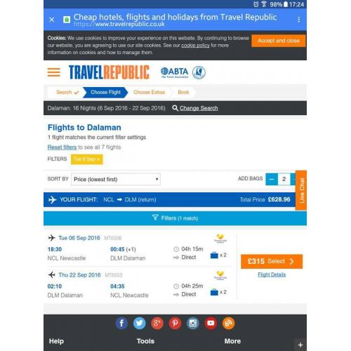 FLIGHTS TO TURKEY