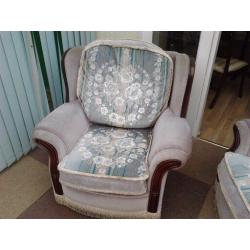 ** FREE TO COLLECTOR - Velour 3 piece suite - Very comfortable