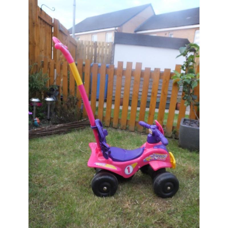 Chad Valley Pink an dPurple Buddy Quad