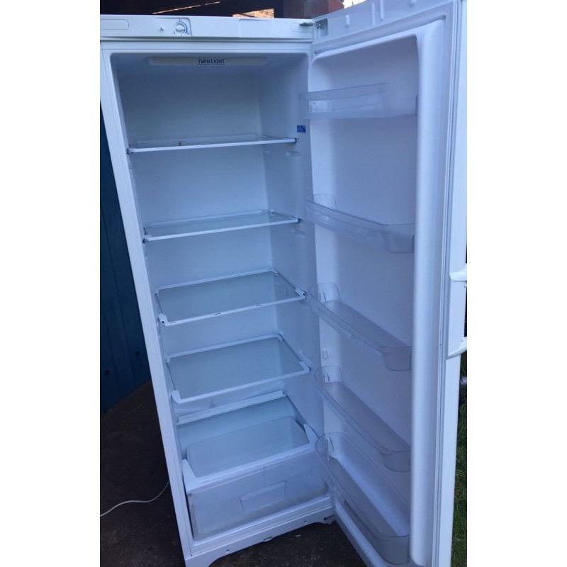 indesit white tall fridge 5ft 8inches tall