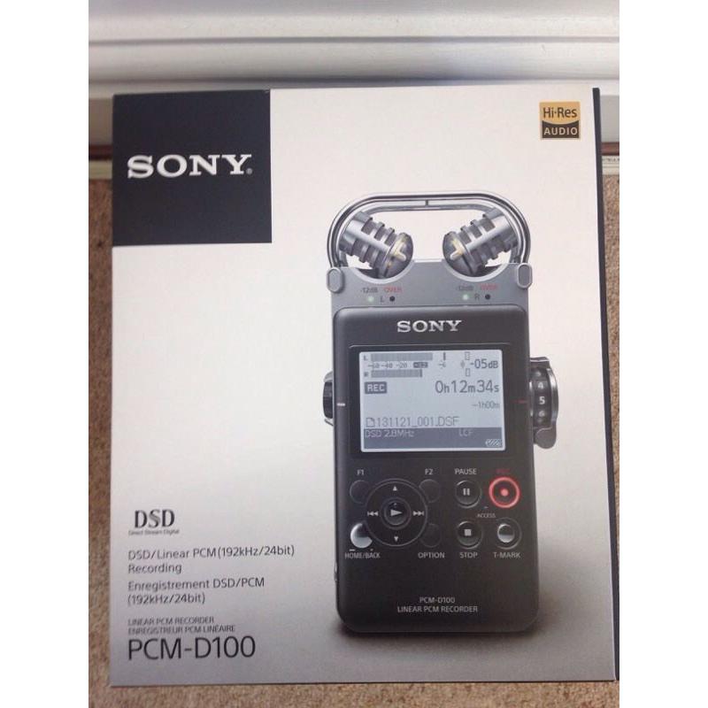 Sony PCM D100 handheld recorder