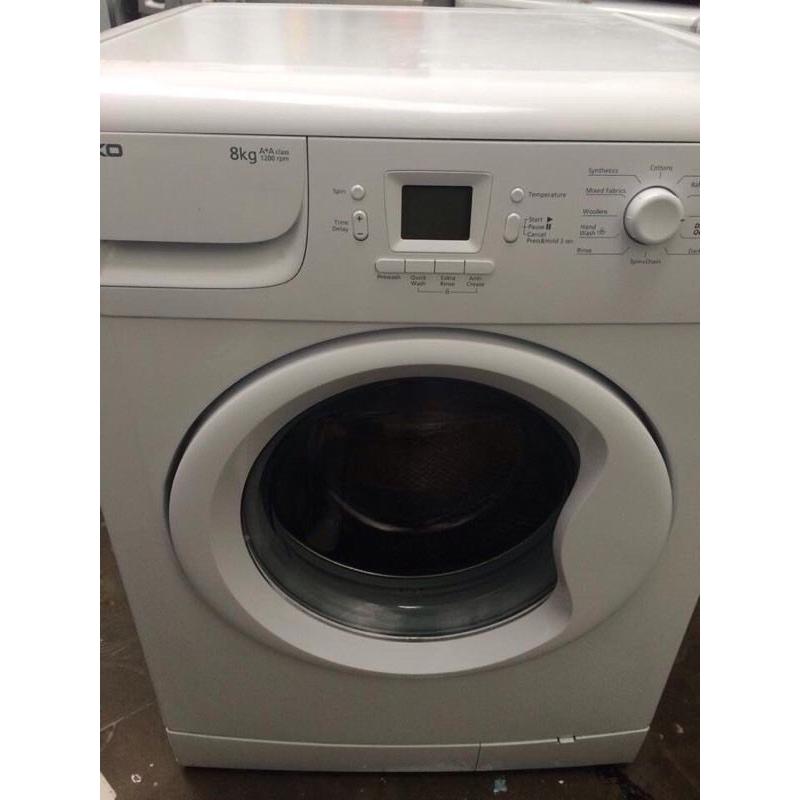 Beko 8kg washing machine delivered and fitted
