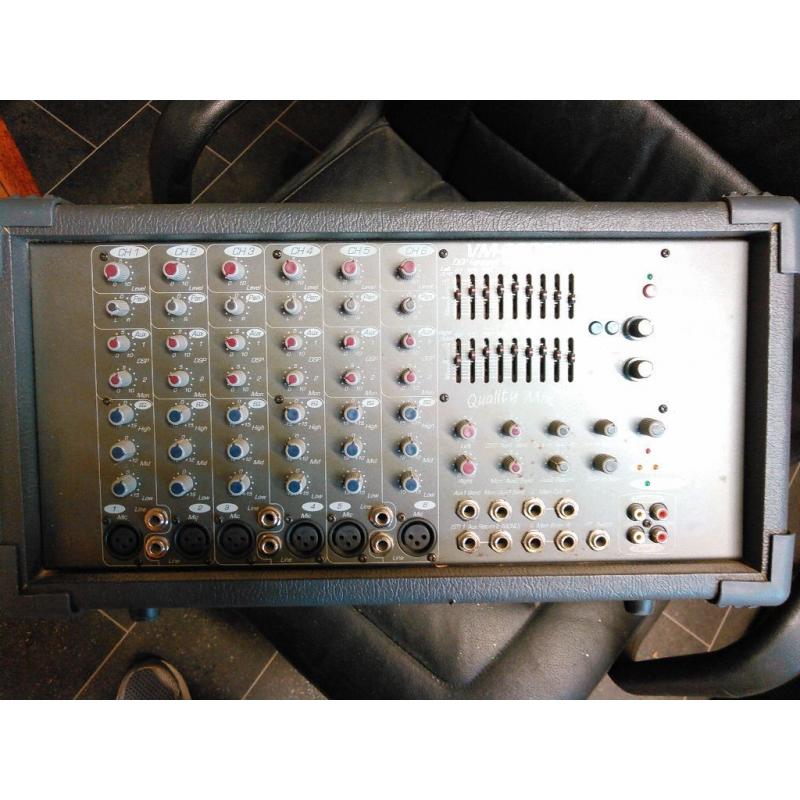 Box Type Mixer Amp, 250 w+250W, built in effects