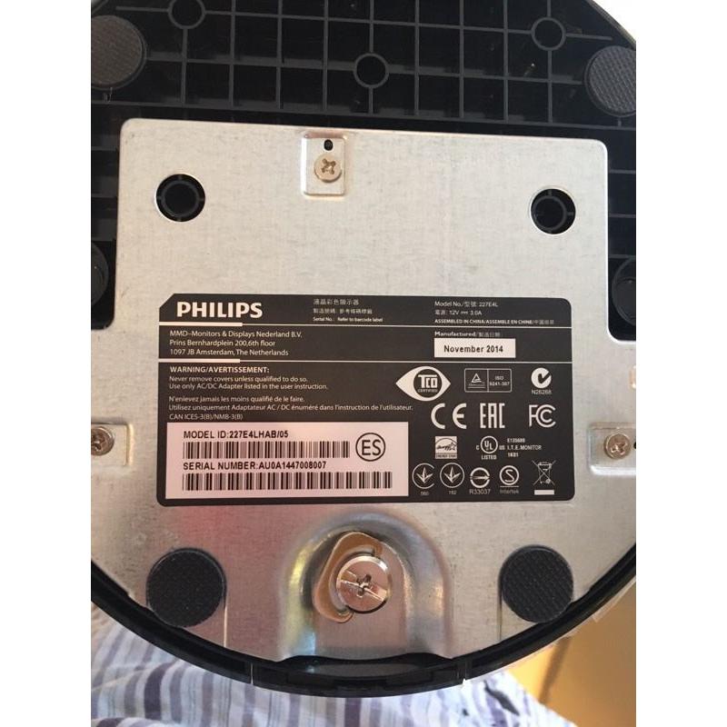 Philips LCD Monitor/LCD Backlight Model - 227E4LHAB/05