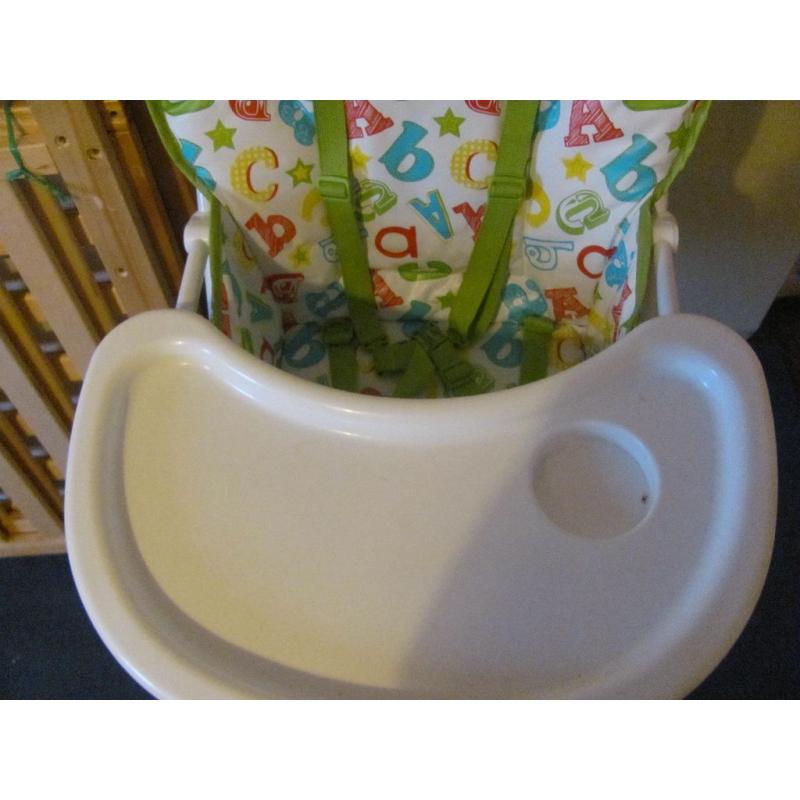 mothercare baby high chair very new only brought 1 month