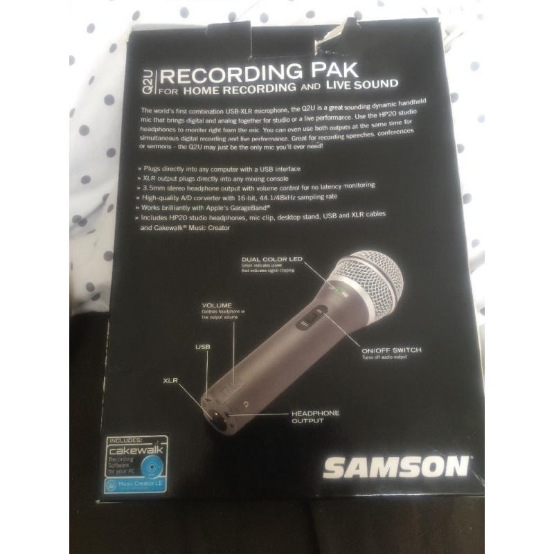 Samson Q2U Recording Pak