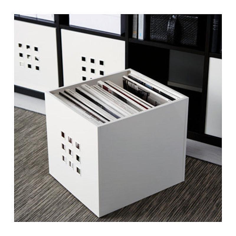 Ikea boxes storage (2 units) + 1 door bookcase kallax