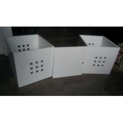 Ikea boxes storage (2 units) + 1 door bookcase kallax