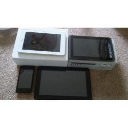 3 tablets and 1 phone for parts!!