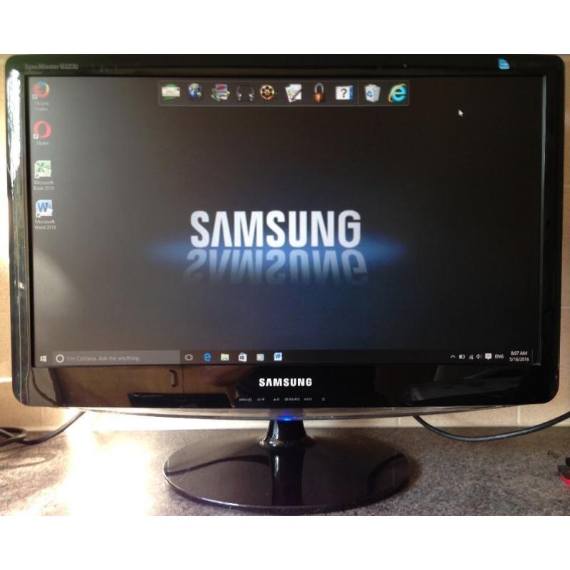 22 Inch HDMI Samsung Stylish FHD VGA HD PC computer screen monitor