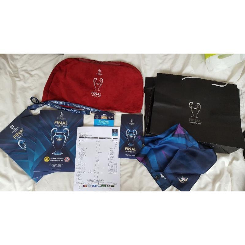 2013 CHAMPIONS LEAGUE MEMORABILIA - FC BAYERN MUNICH VS DORTMUND