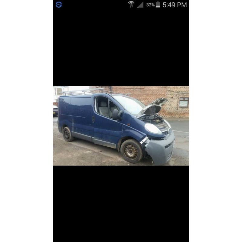 Vauxhall Vivaro 2006 spairs or repairs