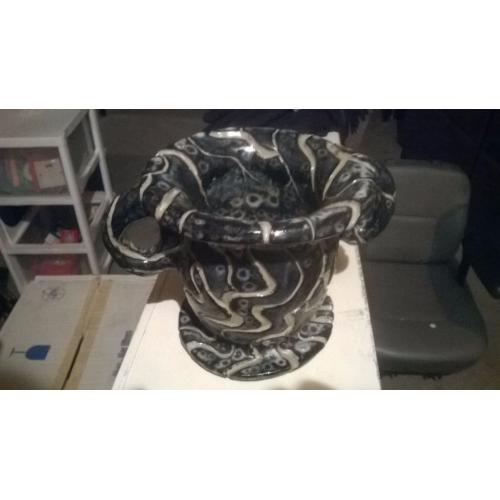 Handmade artisan vase (signed) from posh Lady's house clearance