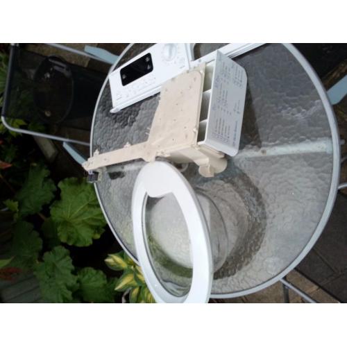 Indesit IWE81681 8 Kg parts: Electronic panel, door, motor, hoses and ball, pump, soap dispenser