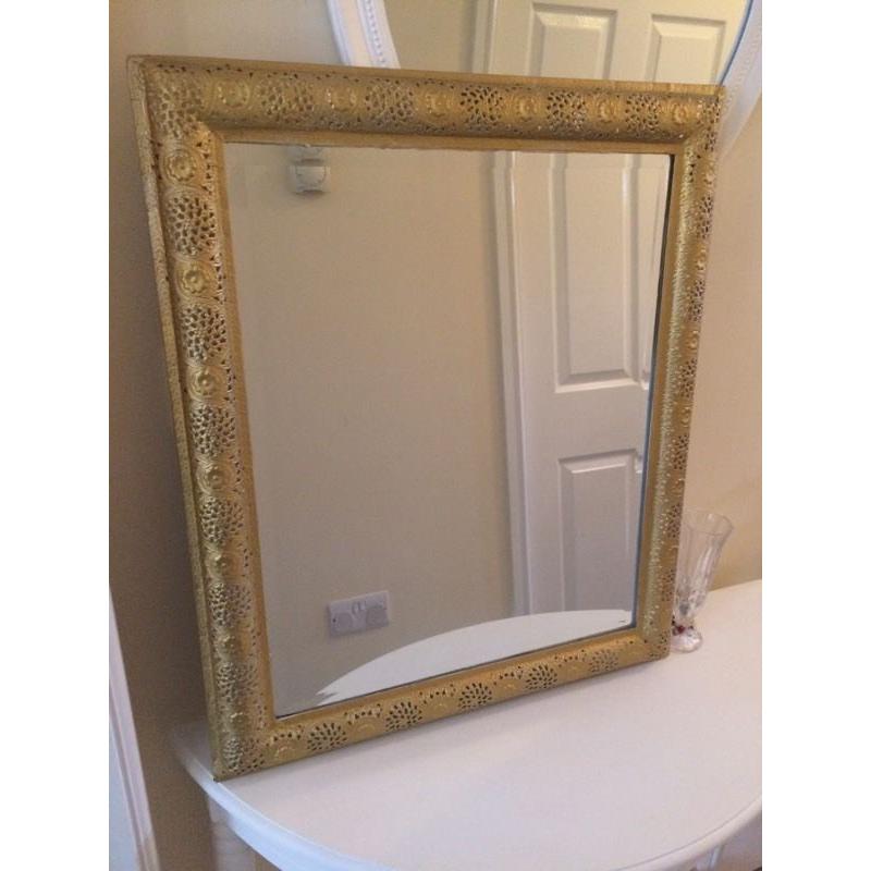 Vintage gold mirror