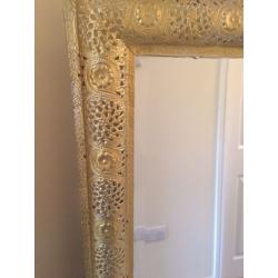 Vintage gold mirror