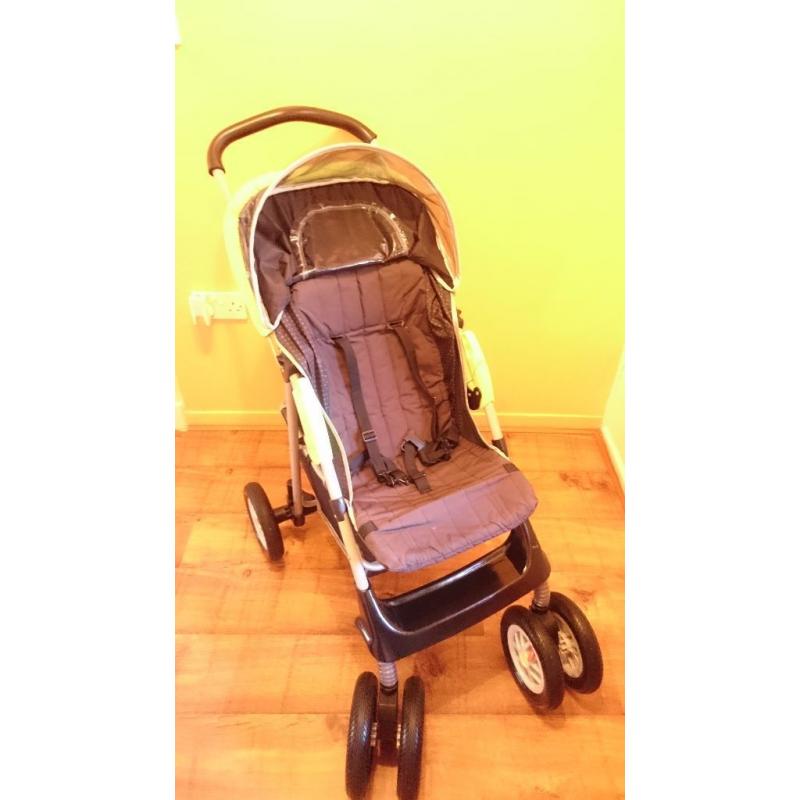 Used Graco pushchair, from birth to 4 years