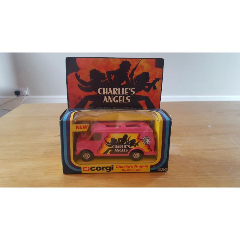 Boxed Corgi Charlie's Angels van