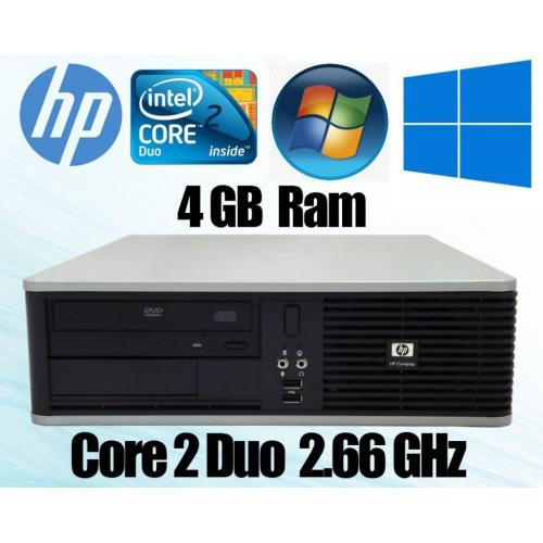 HP PC Desktop, C2D 2.66GHz, 160GB HD,4GB Ram