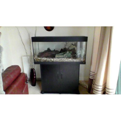 Tropical fish tank, cabinet and accessories