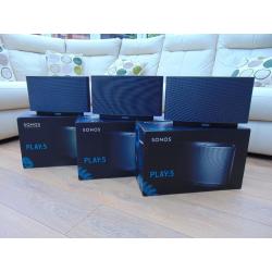 Sonos Play: 5 Wireless Speakers (1st gen) Black (3 available)