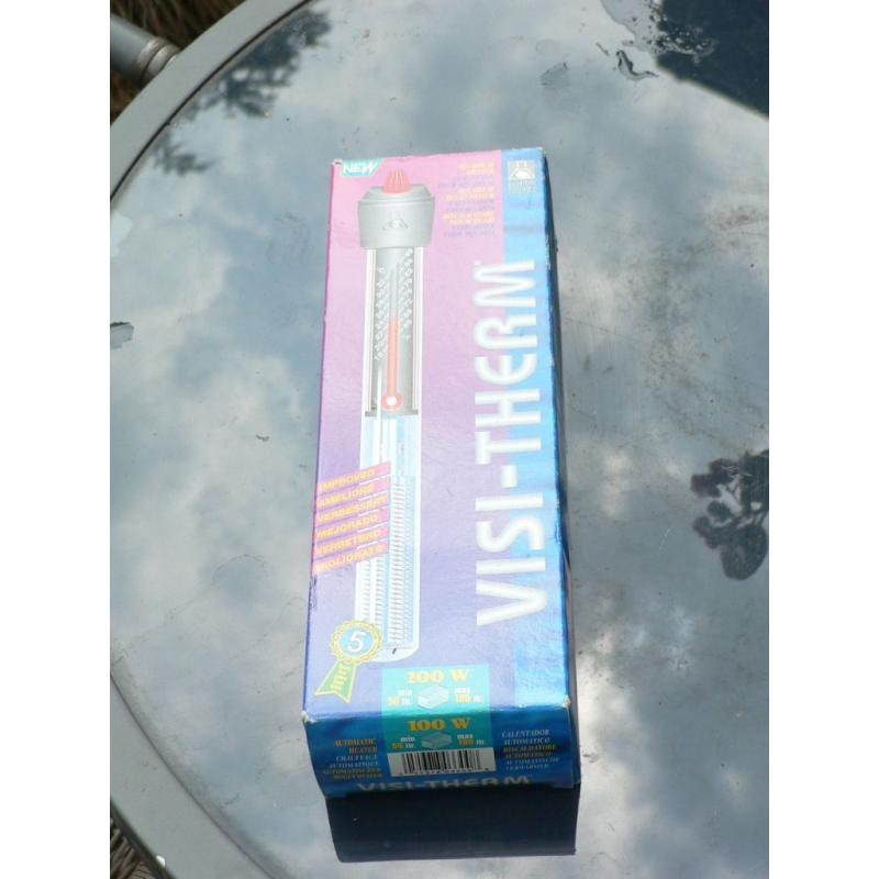 100w Visitherm Aquarium/ fish tank heater, unused. Leeds 16