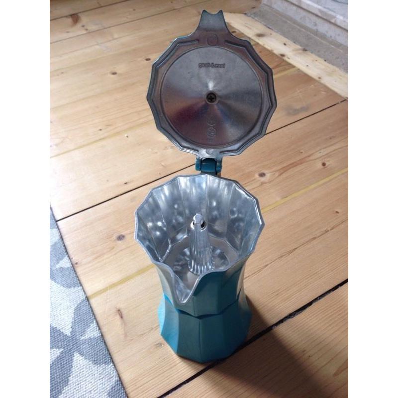 gnali & zani coffee percolator - turquoise