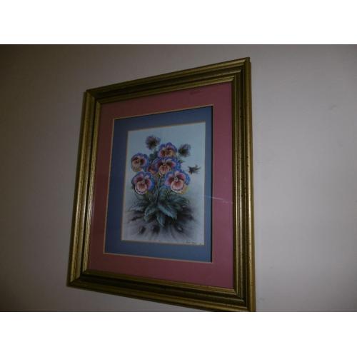 picture glass & gold color frame