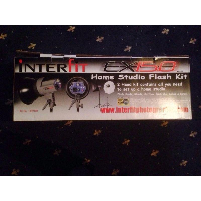 Interfit EX150 MK II Home Studio Photography lighting flash kit