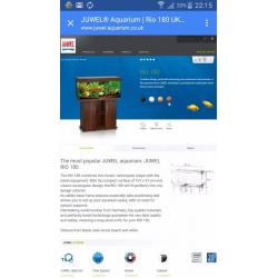 Juwel Rio 180 marine fish tank