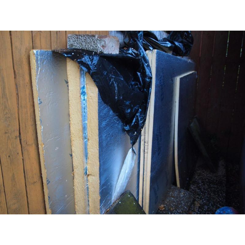 QuinnThermal insulation board 50mm 25mm Like kingspan Celotex 8ft x 4ft sheets